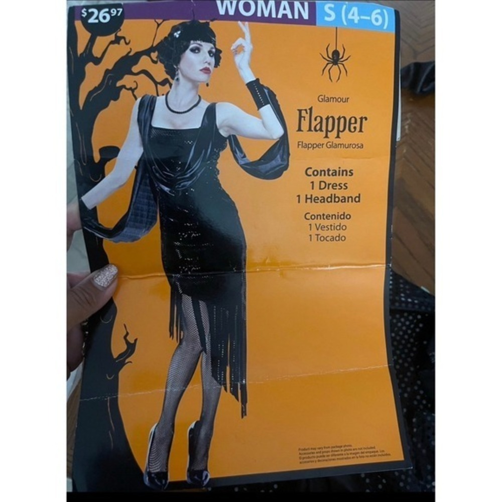 Women's Flapper Dress and Accessories- Size Small